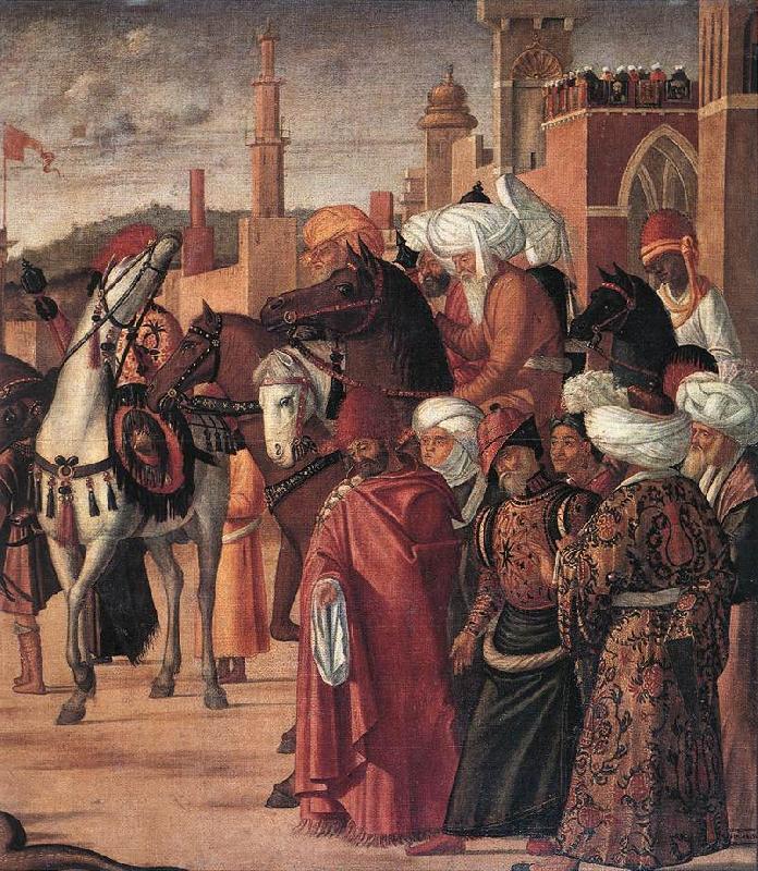 CARPACCIO, Vittore The Triumph of St George (detail) fsg France oil painting art
